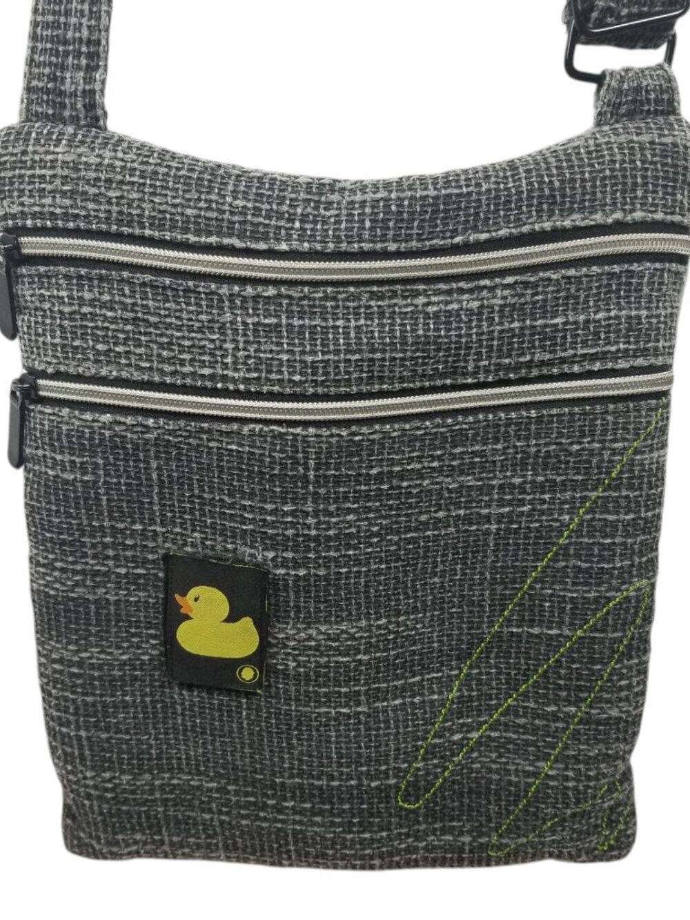 DIME BAGS Crossbody Women's Grey Hemp Soft Boho Bag